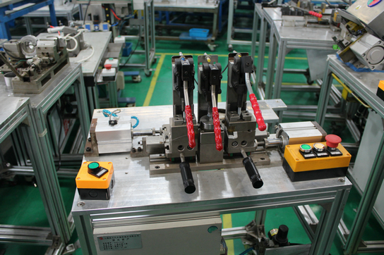 Docking and pressing fixture